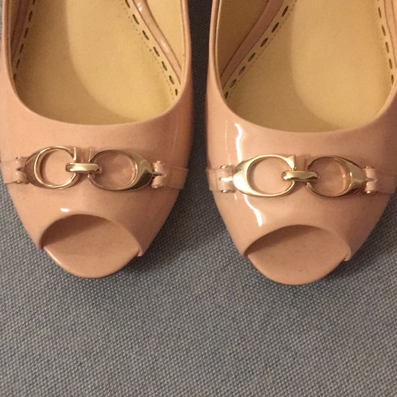 Coach Precious Pink Peeptoe Wedge - Picture 3 of 6